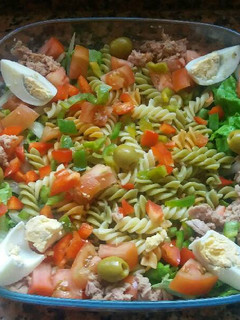 Una foto de Ensalada de pasta a la vinagreta