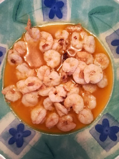 Una foto de Gambas al ajillo