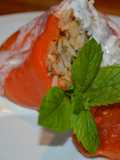 Pimientos Rojos rellenos al estilo de Medio Oriente