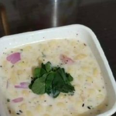 A picture of Masala boondi raita.