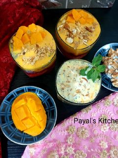મેંગો વોલનટ પુડિંગ / મેંગો વોલનટ શેક (Mango Walnut Pudding / Mango Walnut Shake Recipe In Gujarati) રેસીપી મુખ્ય ફોટો