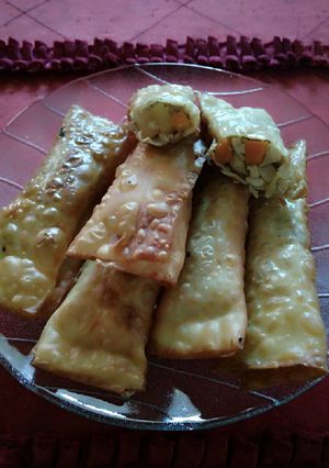 Foto resep Lumpia kulit pangsit