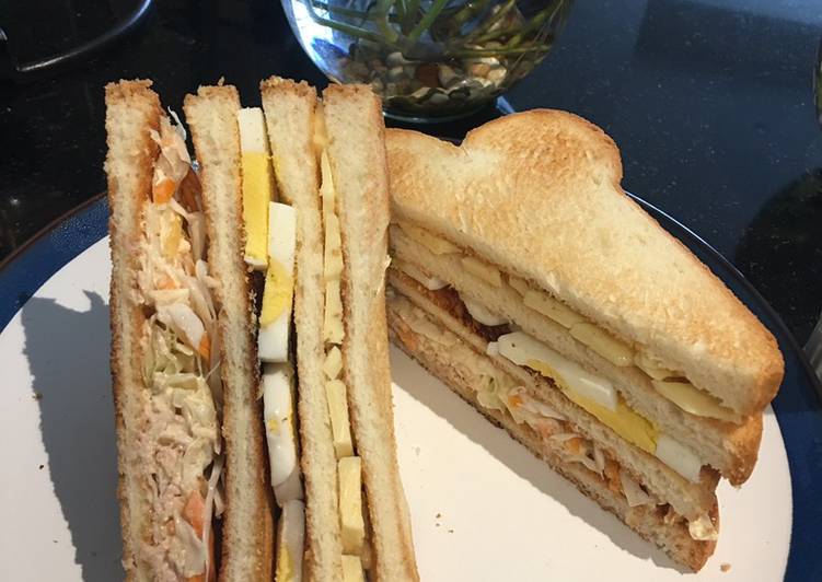Cara Gampang Membuat Club sandwich, Bisa Manjain Lidah