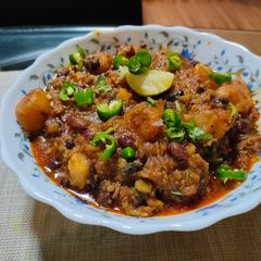 A picture of Keema Rajma.