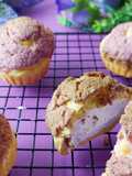 Soes / Choux Au Craquelin / Sus Retak warna Purple Ungu Lavender versi isian simpel anti mager
