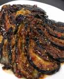 Cà tím nhồi thịt sốt dầu hào