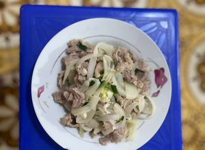 Hình của món Thịt Bò Xào Hành Tây.