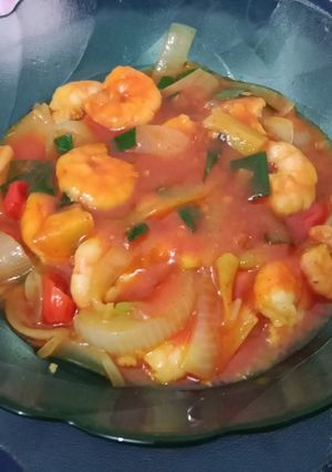 Foto resep Udang Saos Padang