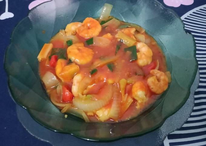 Easiest Way to Cook Yummy Udang Saos Padang