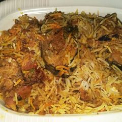 A picture of Fish Biryani.