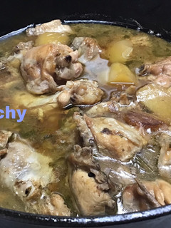 Una foto de Pollo en salsa de almendras casera al Brandy de Jerez