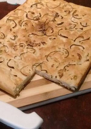 Una foto de Focaccia de cebolla y romero