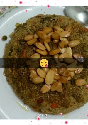 صورة لوصفة رز بالخضار ع طريقتي