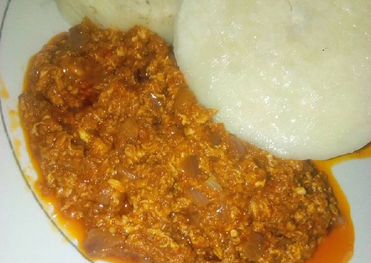 Step-by-Step Guide to Prepare Any-night-of-the-week Yam and Egg Sauce Cooking Basics for Beginners
