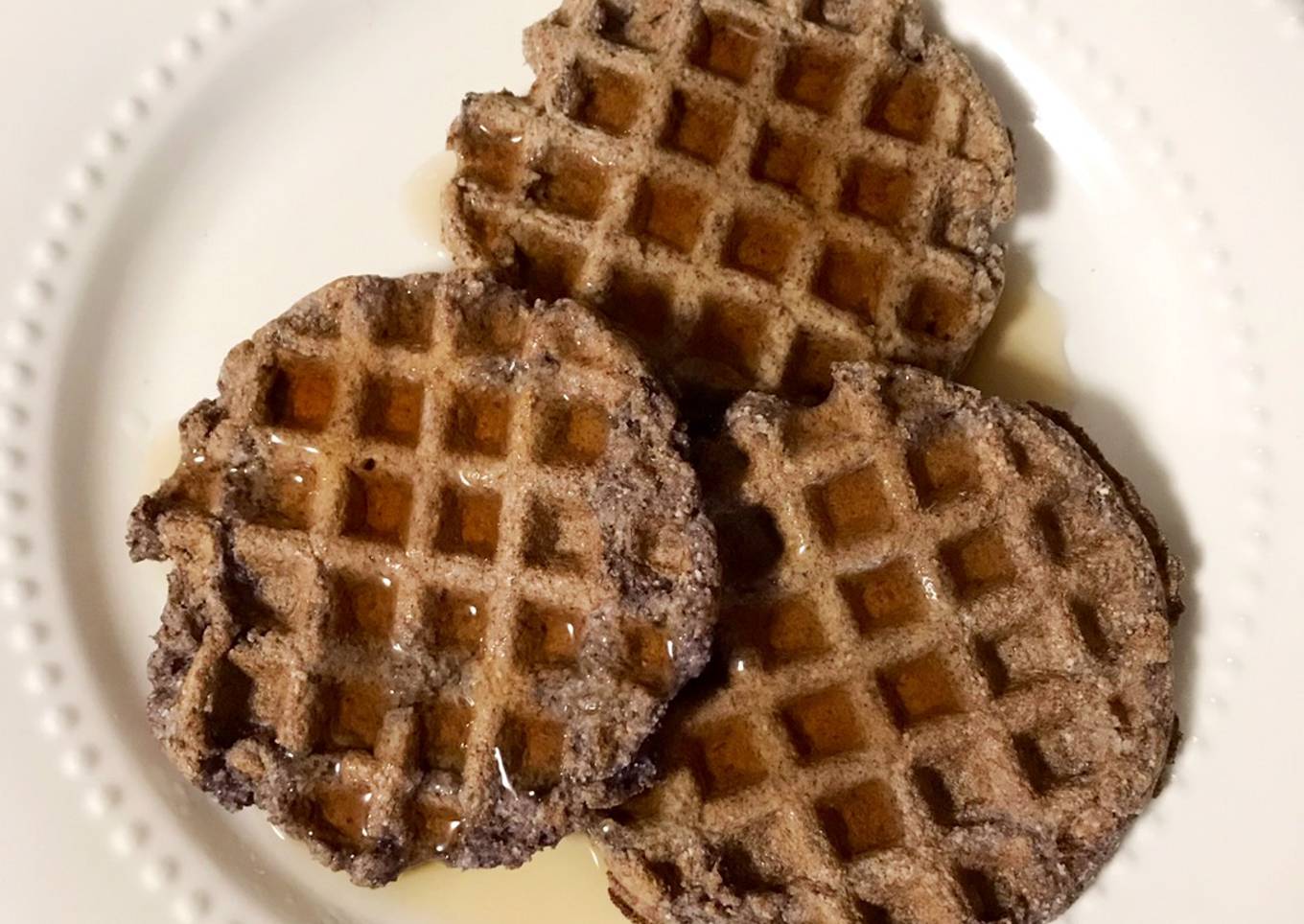 Low-carbohydrate (Keto-friendly) waffles.