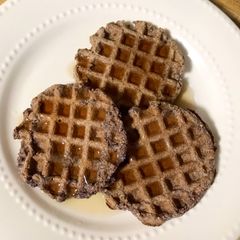 A picture of Low Carb (Keto- Friendly) Fiber Waffle Pancakes.