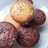Muffins de chocolate, vainilla y marmolados