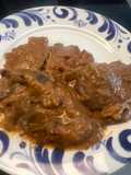 Vedella rostida amb bolets (recepta yaya Cristina modificada per Iván)