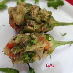 A picture of Bitter gourd baingan bharta.