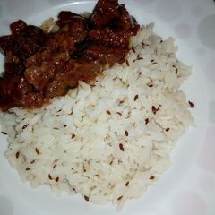 A picture of Cumin rice.