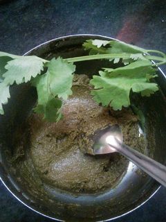 A picture of Coriander chutney.