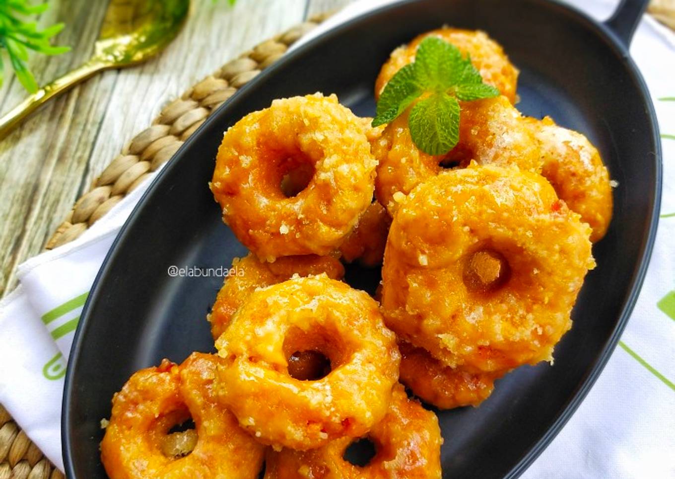 Cara Gampang Menyiapkan Kue Keria (donat ubi), Menggugah Selera