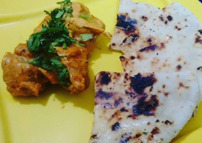 Chicken Tikka Masala with Garlic Naan bread