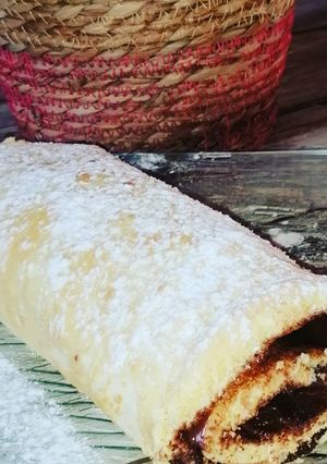 Une photo de Gâteau roulé au Nutella