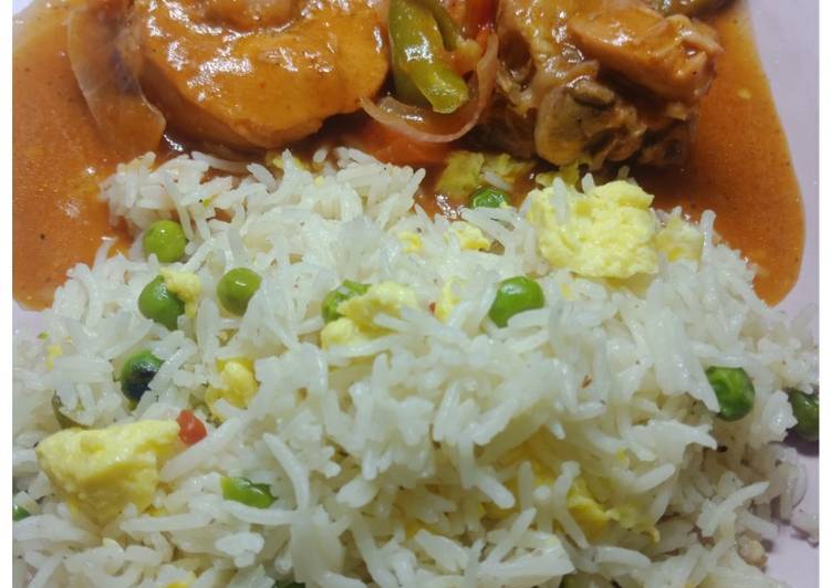 Recipe: Delicious Shashlik With Fried Rice