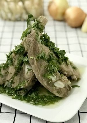 Hình của món Sườn cay Thái lan.