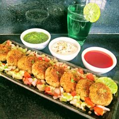 A picture of Kabuli Chana Galouti Kebabs.