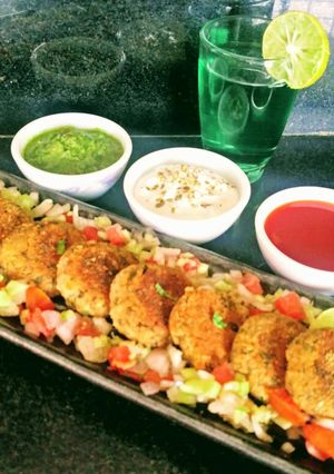 A picture of Kabuli Chana Galouti Kebabs.