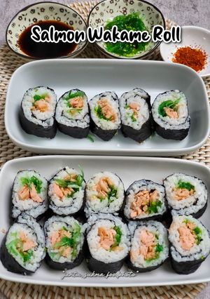 Foto resep Salmon Wakame Roll