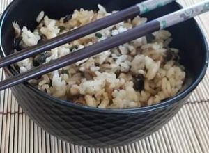 Une photo de Riz sauté aux champignons