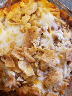 A picture of Taco Frito Casserole.