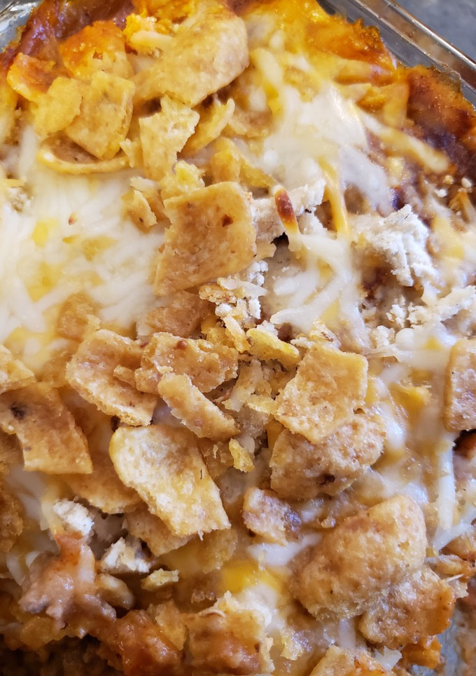 A picture of Taco Frito Casserole.