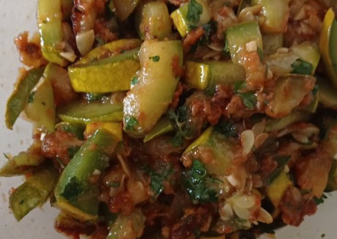 Calabacín con soja