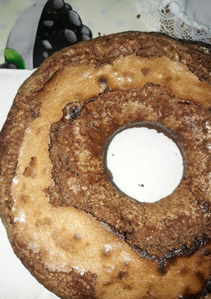 Una foto de 2x1! Queque de chocolate y yogurt de frutillas