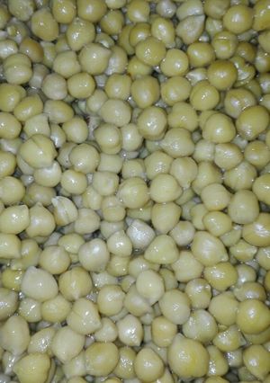 A picture of Boiled White chickpeas.