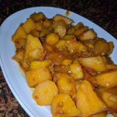 A picture of Irish potatoes porridge.