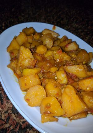 A picture of Irish potatoes porridge.