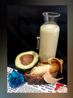 عکسی از دستور اسموتی آووکادو🥑 و موز🍌