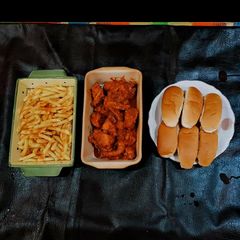 A picture of Tandoori chicken in easy way.