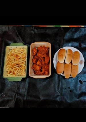 A picture of Tandoori chicken in easy way.