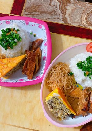 Hình của món Chả trứng hấp ăn cơm tấm.