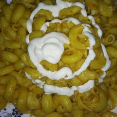 A picture of Chaat paata pasta.