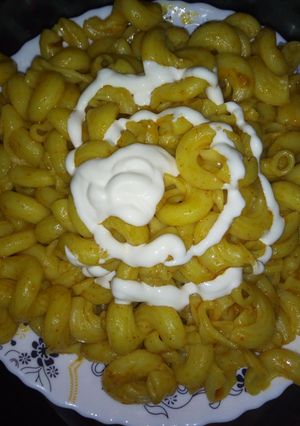 A picture of Chaat paata pasta.