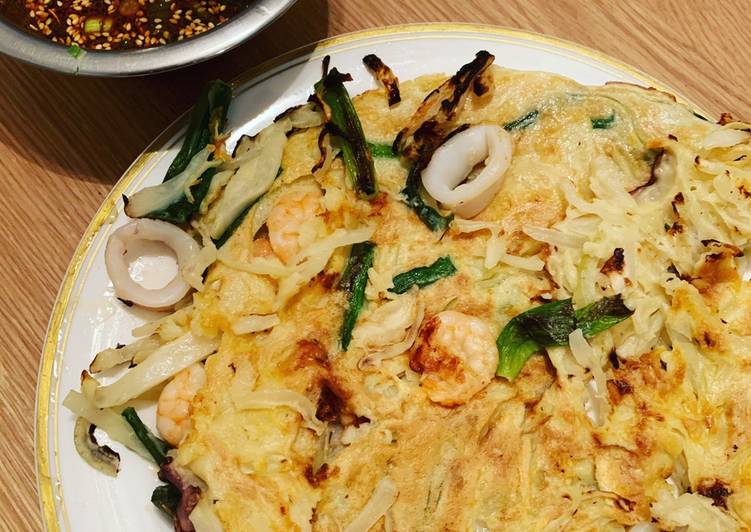 Step-by-Step Guide to Prepare Any-night-of-the-week Korean Seafood Savory Pancake