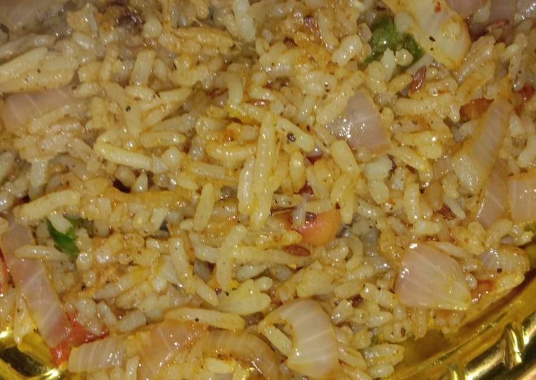 Leftover Tadka Rice