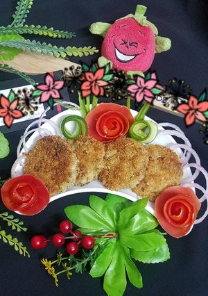 A picture of Chicken & potato cutlets.